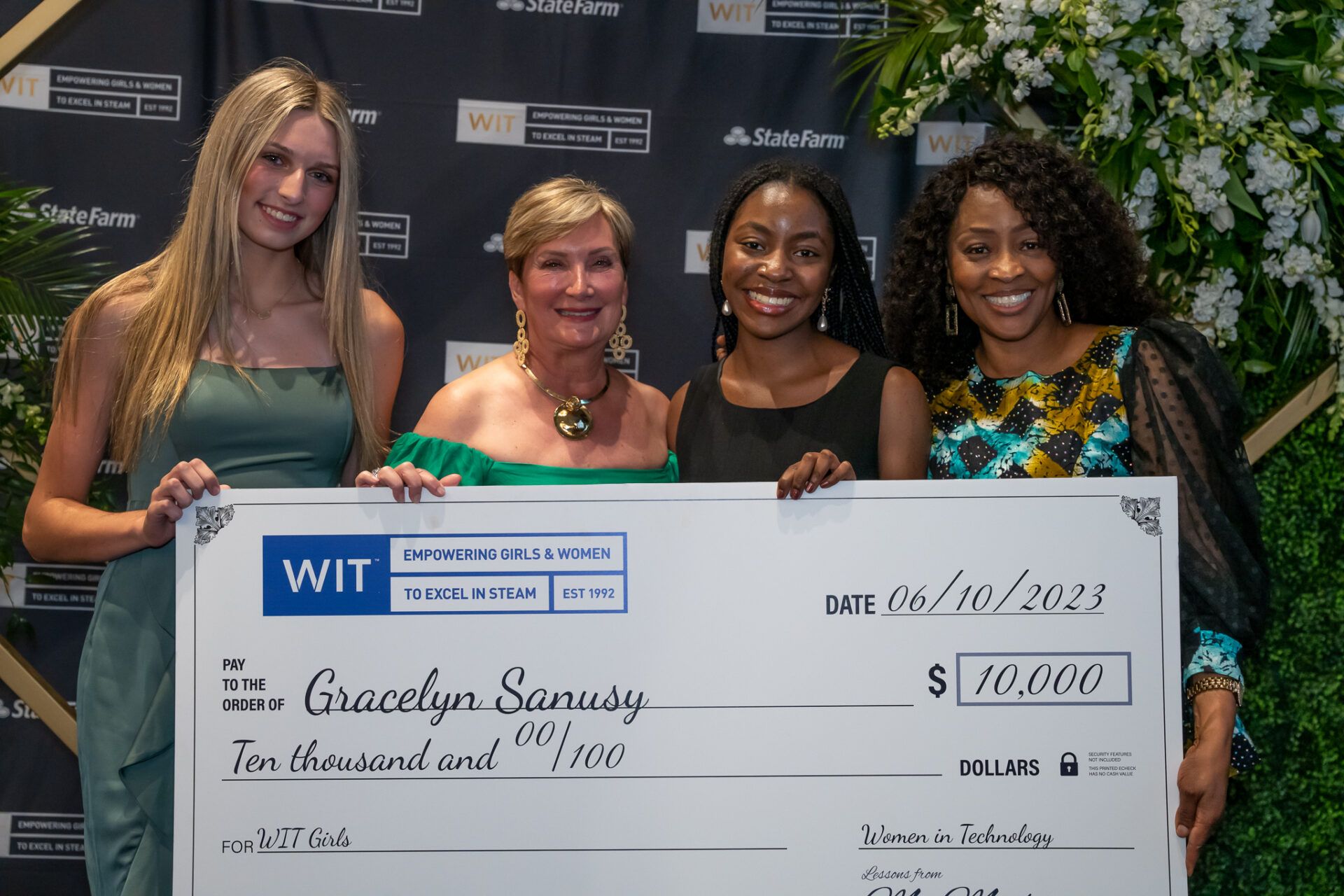 Women in Technology Girls Scholarship program winners 2019