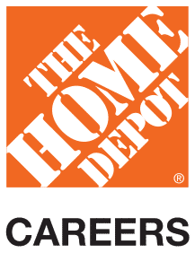 The Home Depot logo in orange and white above the word CAREERS in bold black letters.
